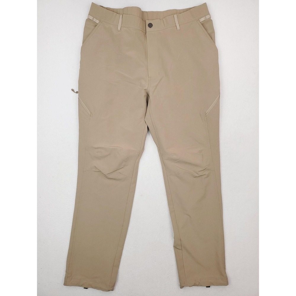 Orvis PRO Pants Mens 38x32 Beige Cargo Utility Hiking Fishing Stretch Outdoor